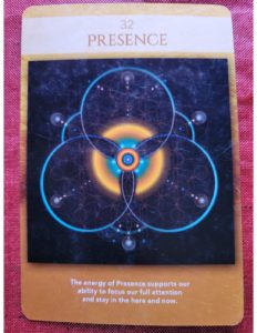 December patterns and insights-Presence from Lon Art's Sacred Geometry Oracle Deck
